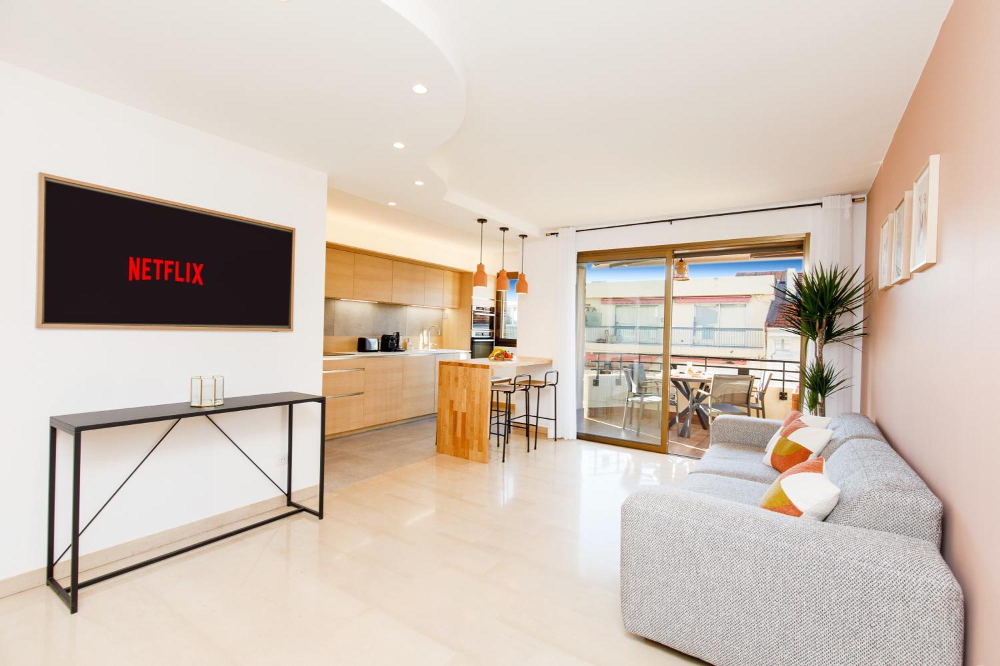 Citybeach Soha- Rue D'antibes - 2 Bdr 2 Bthr 1 Toil - Clim Terrace Parking Elevator Apartamento